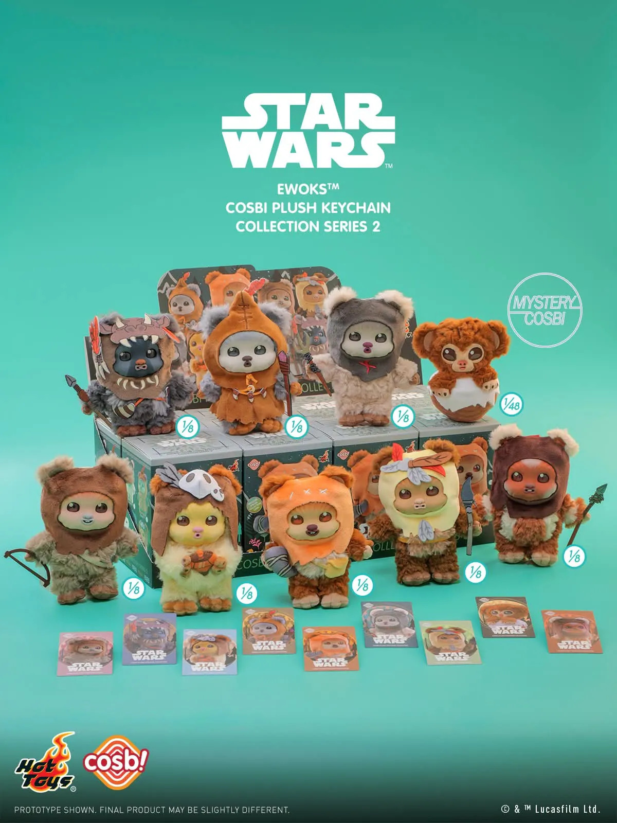 PREORDER) Shop the Hot Toys Star Wars Ewoks Cosbi Plush Keychain 