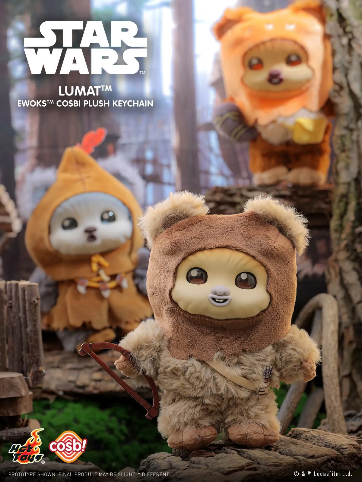 PREORDER) Shop the Hot Toys Star Wars Ewoks Cosbi Plush Keychain 