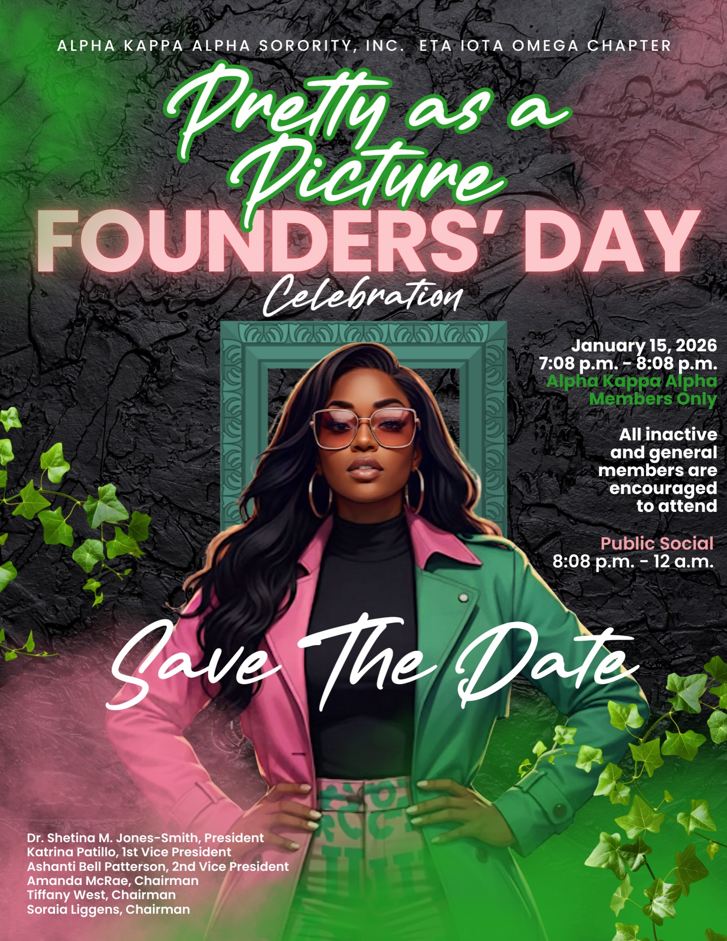 Alpha - 💗💚 Save the Date! 💚💗 The Eta Iota Omega Chapter of Alpha Kappa ...