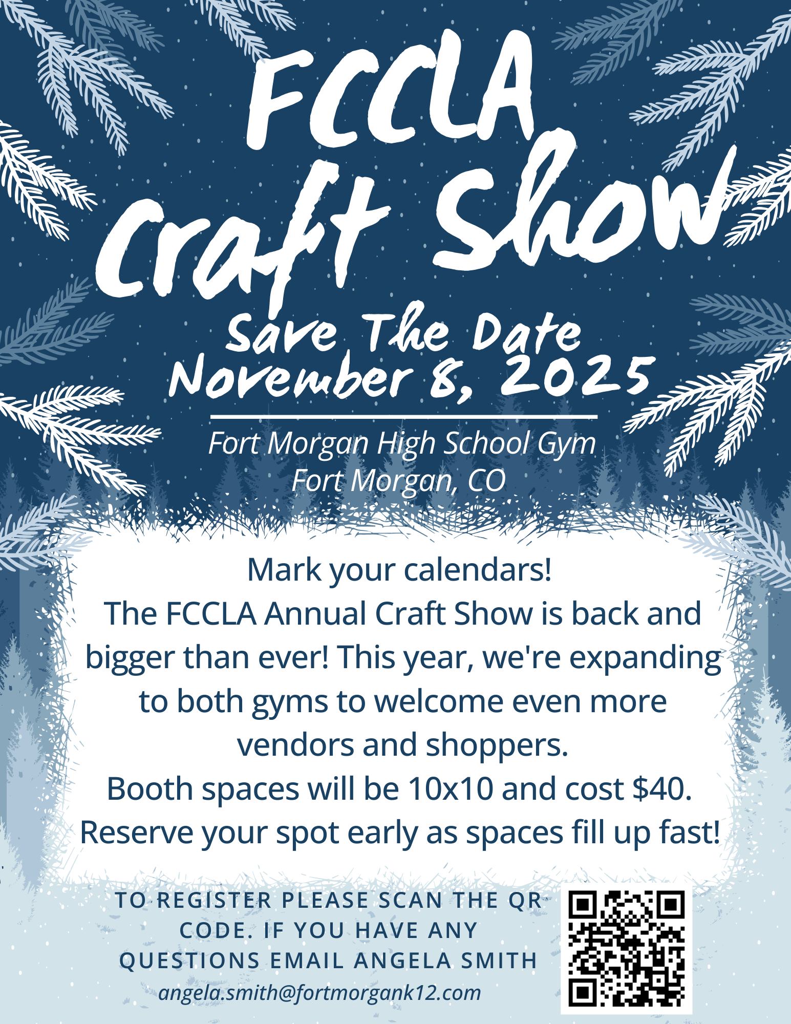 Mark your calendars for November... - Fort Morgan High School | Facebook