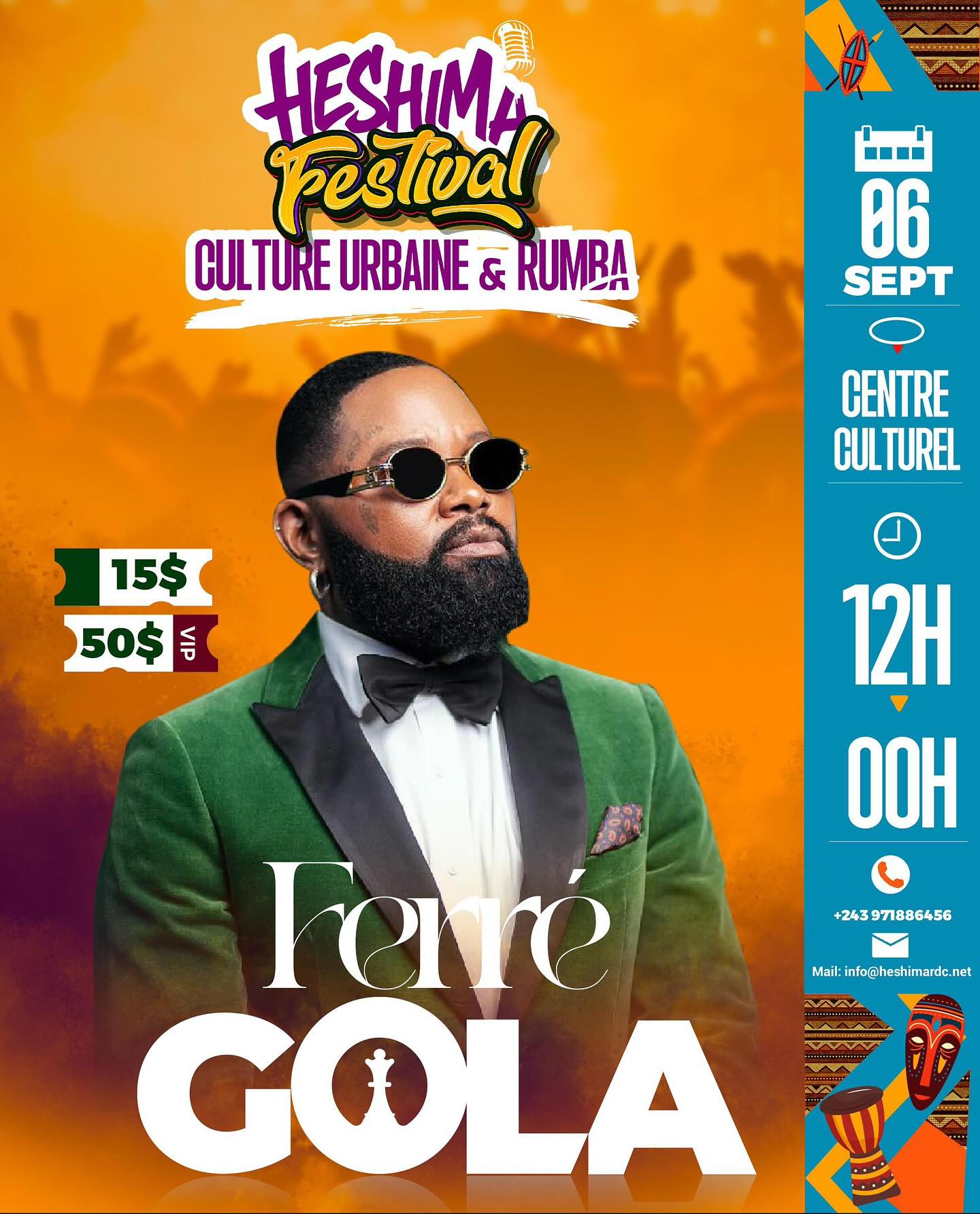Ferre - 🔥 Rendez-vous le 06 septembre au HESHIMA Festival ! Culture ...