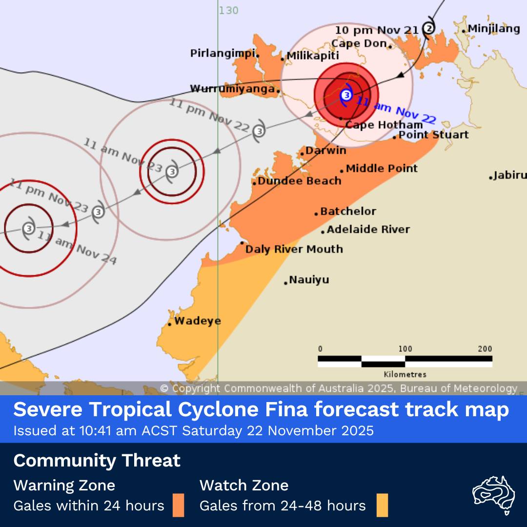 Severe Tropical Cyclone Fina, a... - Bureau of Meteorology | Facebook