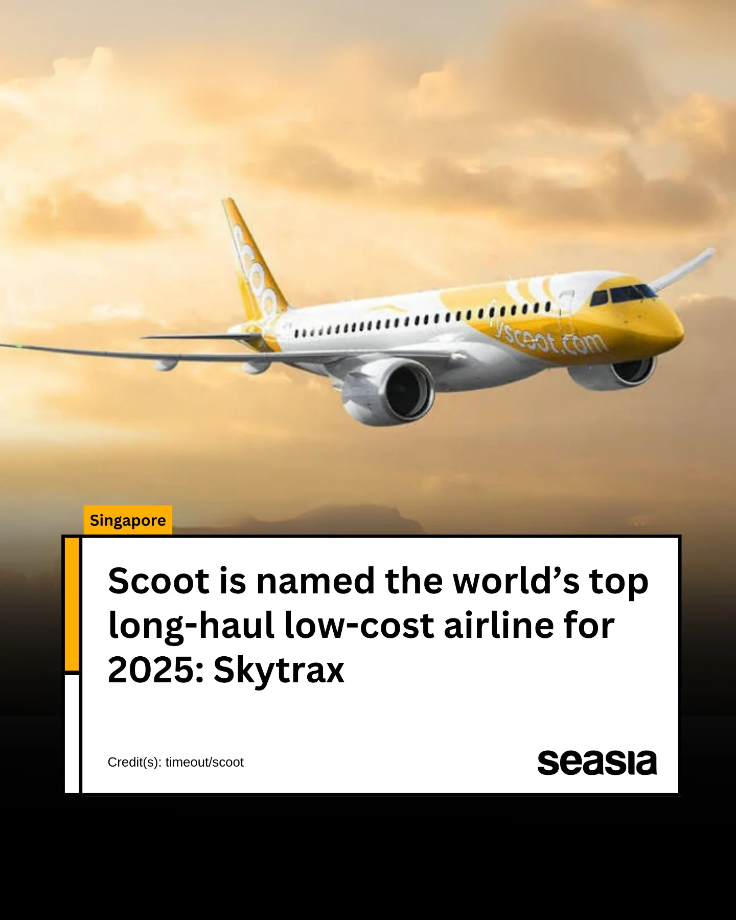 Seasia.co - 🇸🇬 Singapore's budget carrier Scoot has been crowned the ...