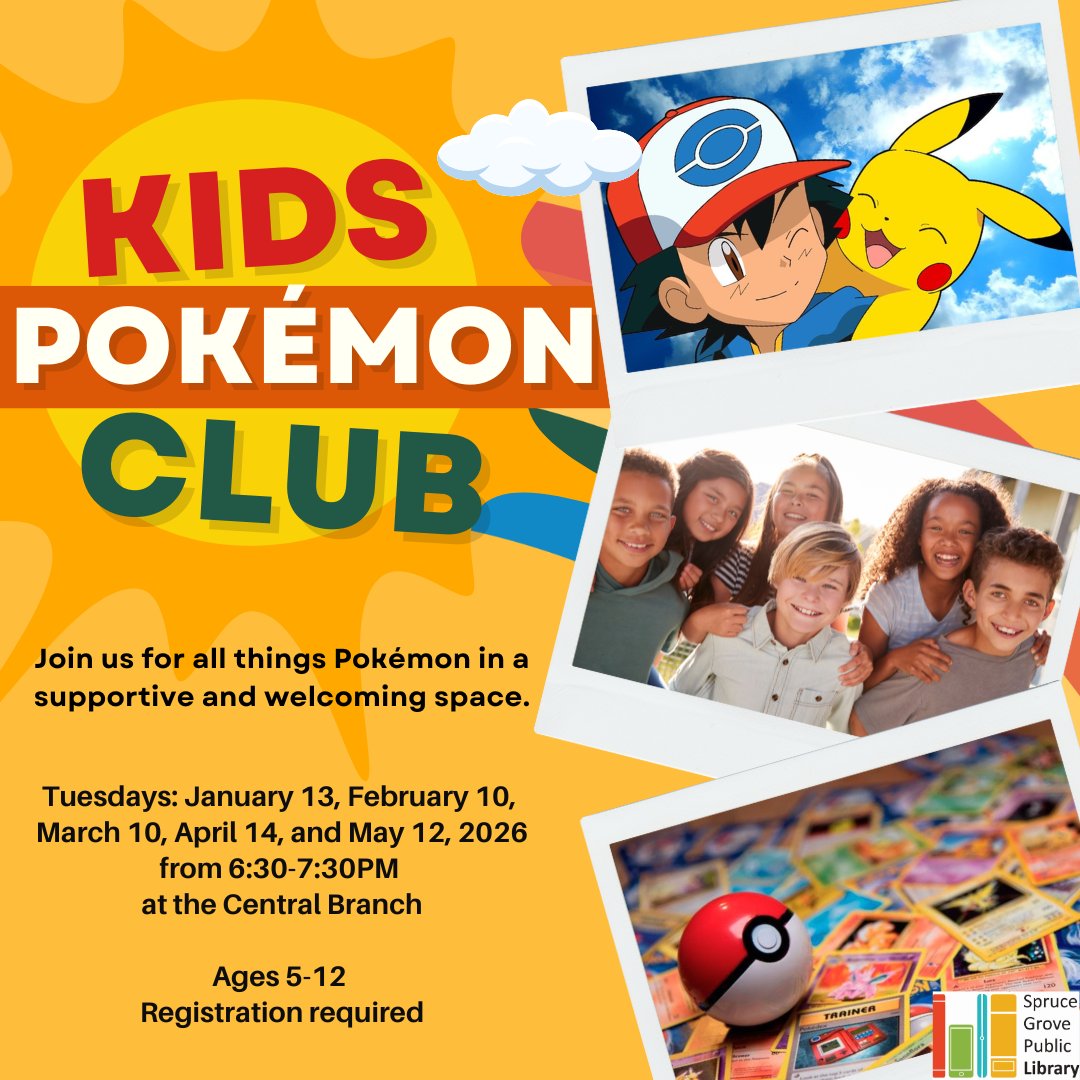 Spruce - Pokémon Club is back! Join us on Tuesday nights for Pokémon ...