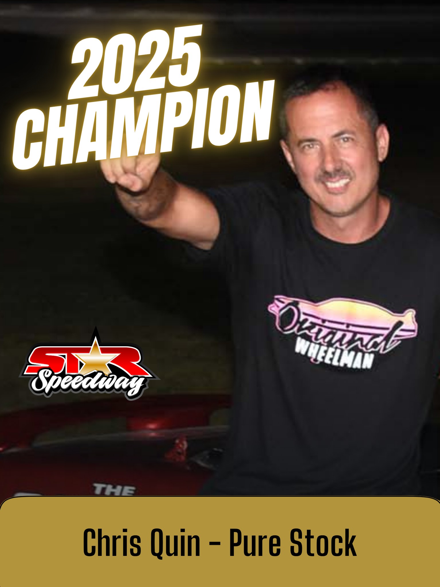 Star - He got the job done. 🏆 Congrats to Chris Quin on winning the ...