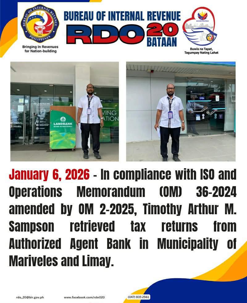 Bureau - January 6, 2026 - In compliance with ISO and Operations ...