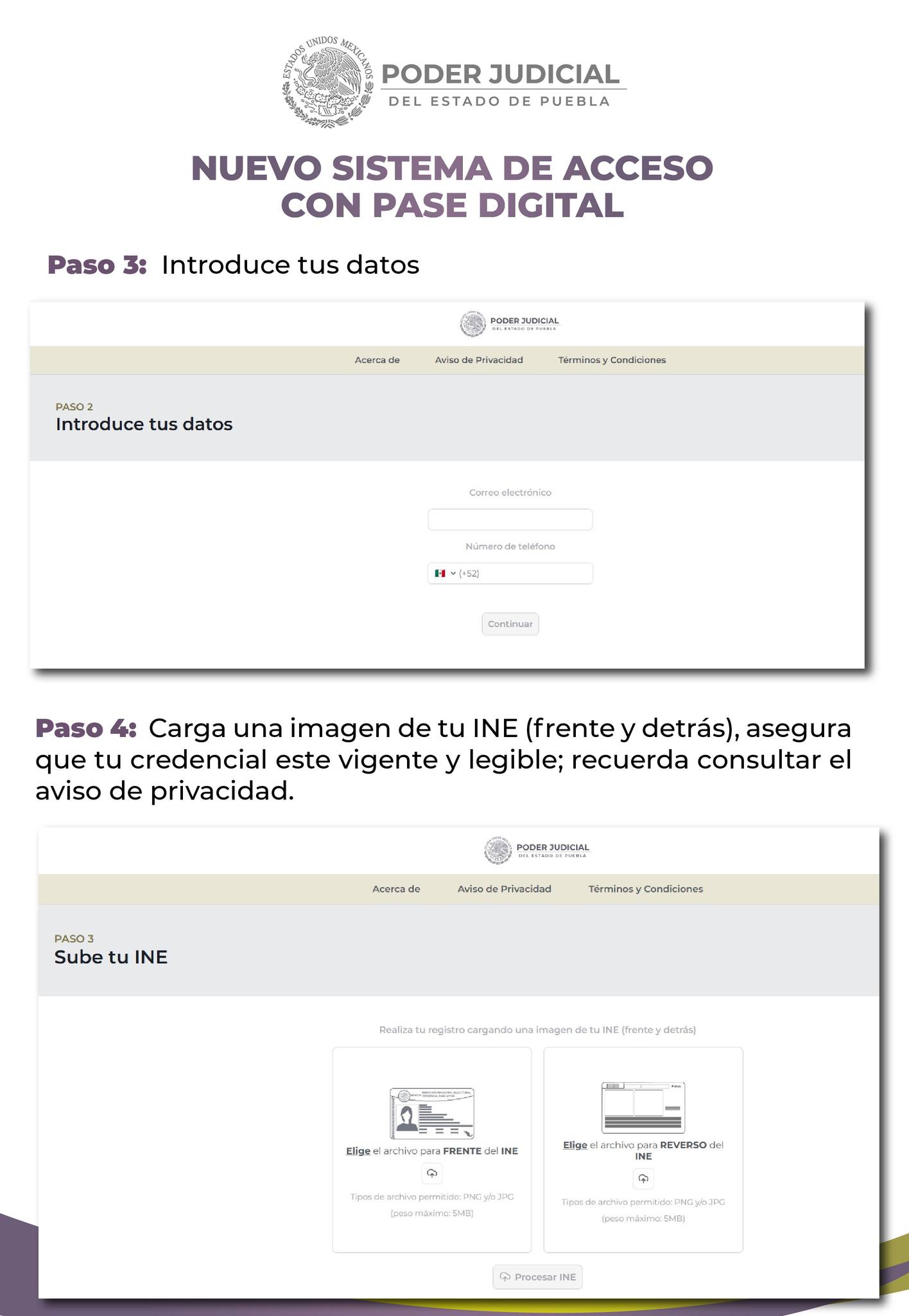 🔹 ¡Accede de forma... - Poder Judicial del Estado de Puebla | Facebook
