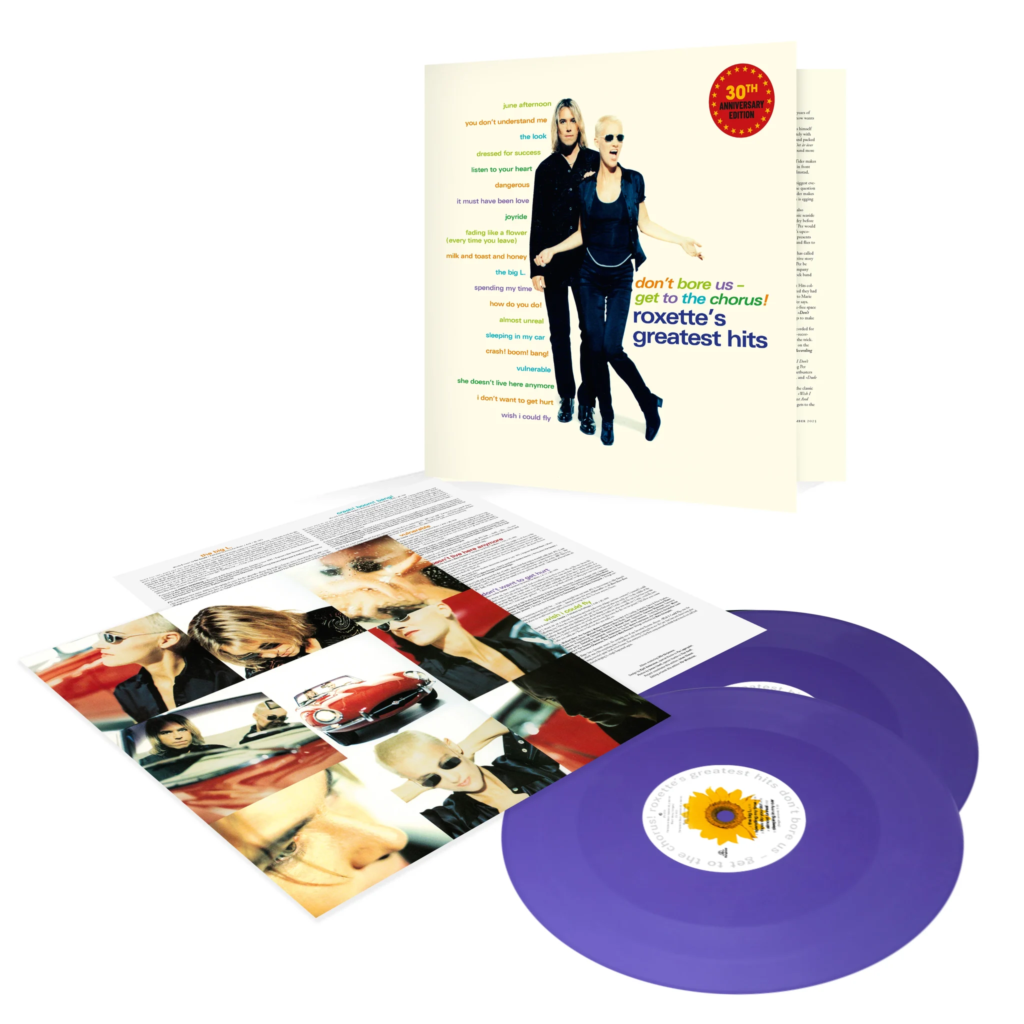 Roxette Pearls of Passion 40th anniversary vinyl tracklist