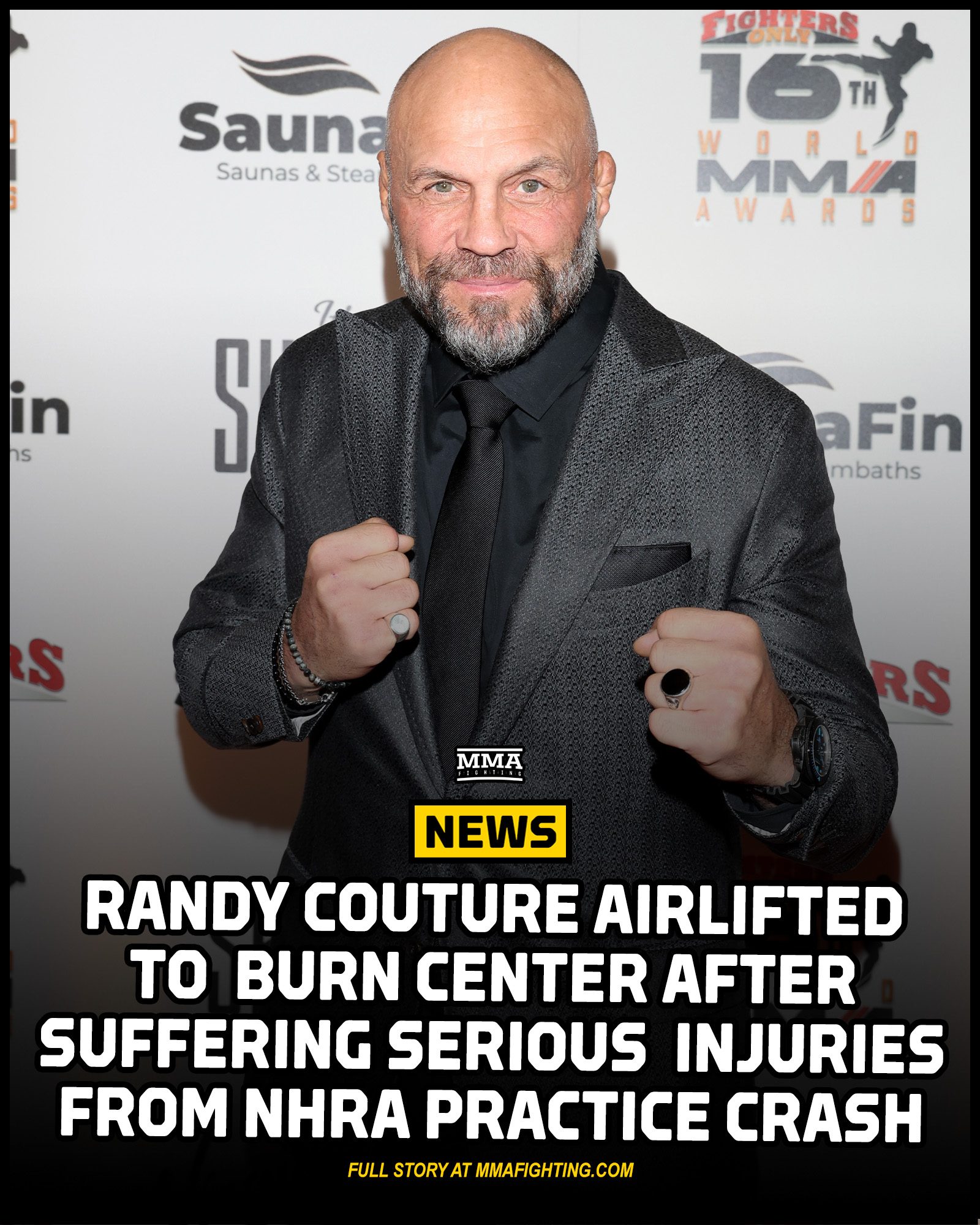UFC legend Randy Couture was taken to the hospital with first and 