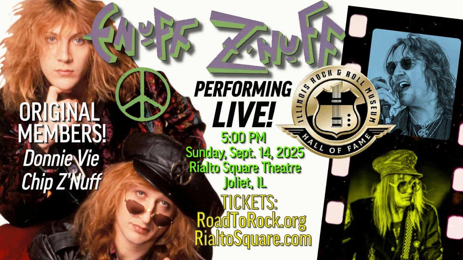 Enuff Z'Nuff & Donnie Vie reunite! Sept 14 Rialto Square Theatre