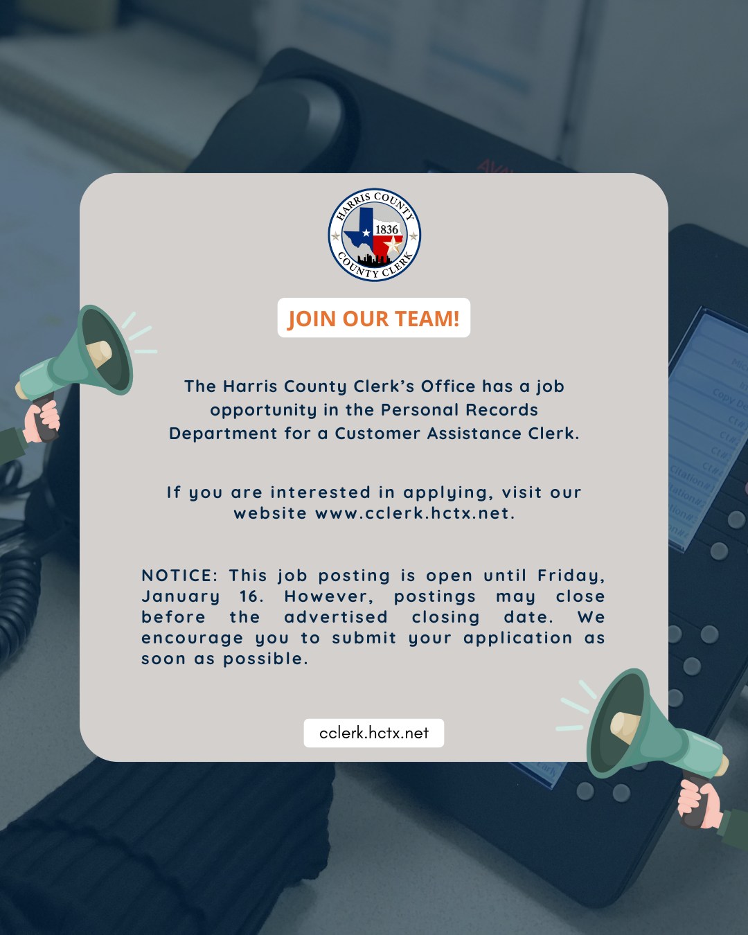 Harris County Job Opportunities | Houston TX