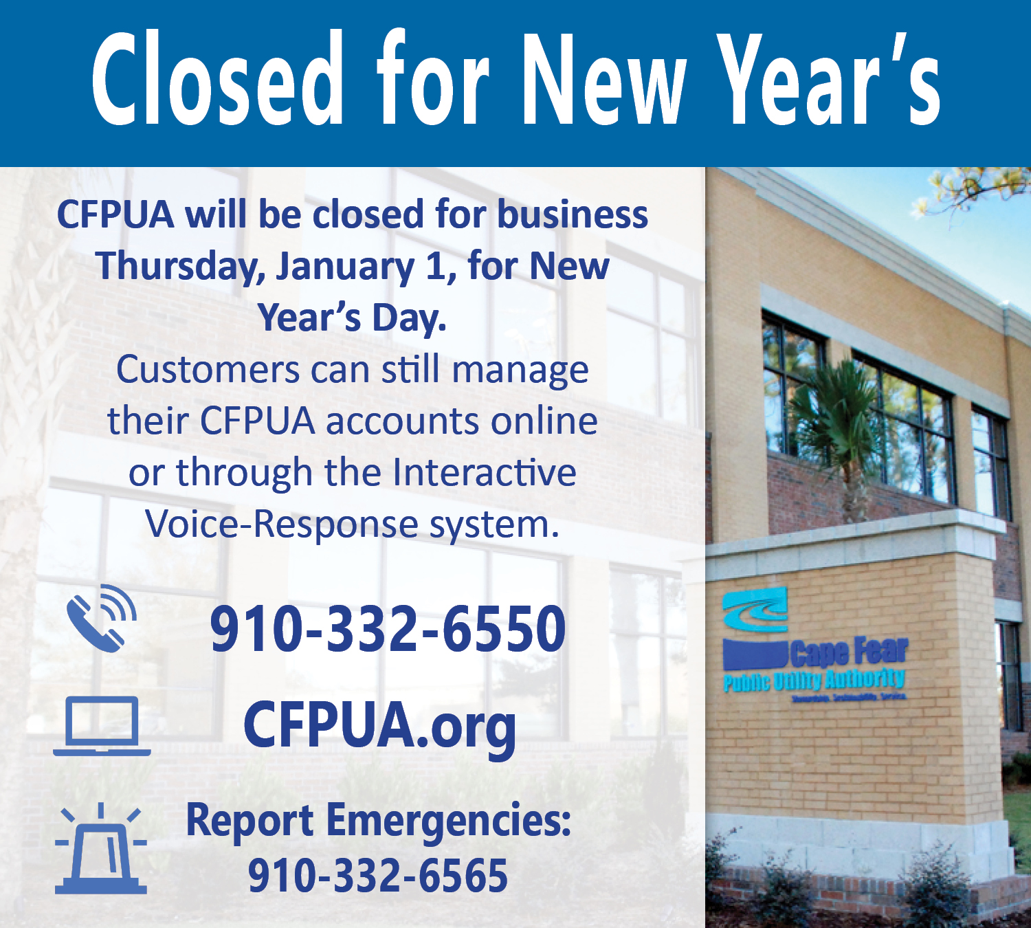 Cape Fear Public Utility Authority | Wilmington NC