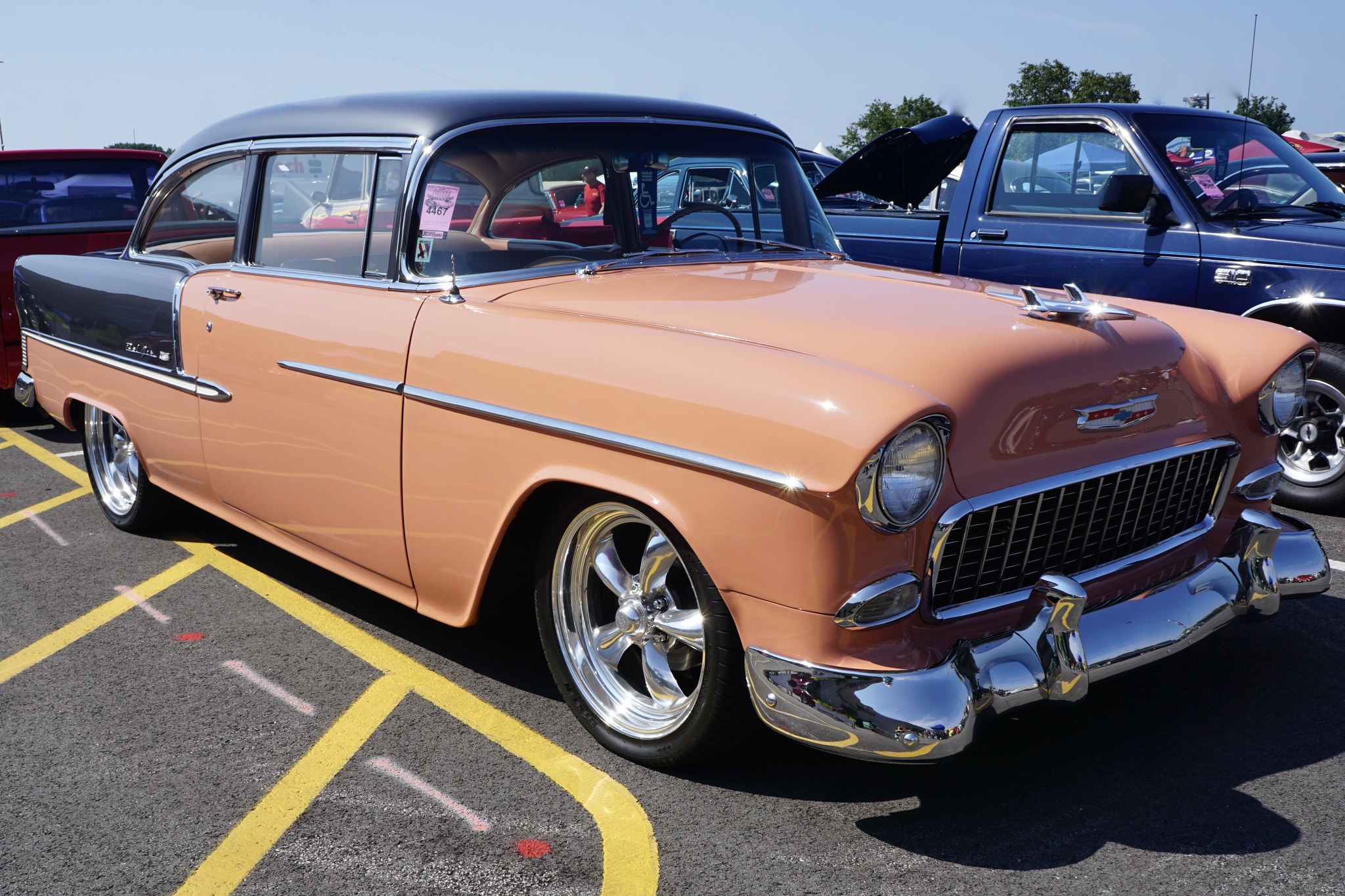 The Tri-Five that rewrote the rulebook — peachy perfection '55