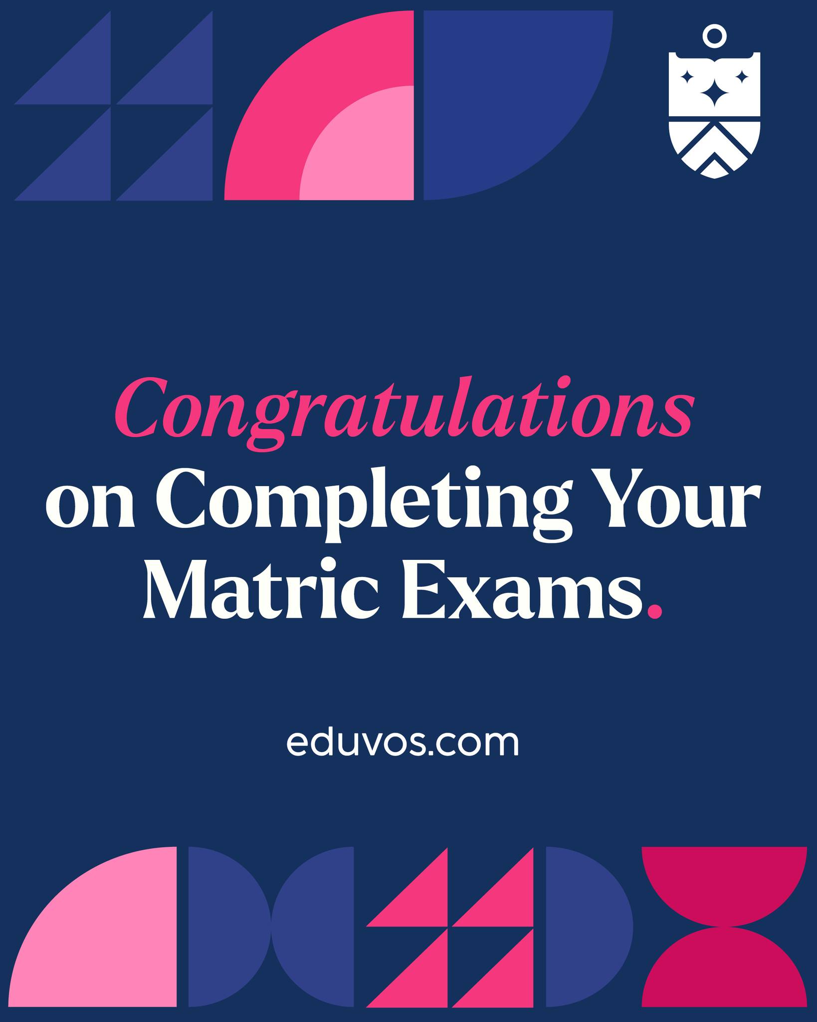 Eduvos - Matric Class of 2025, well done, your exams are behind you ...