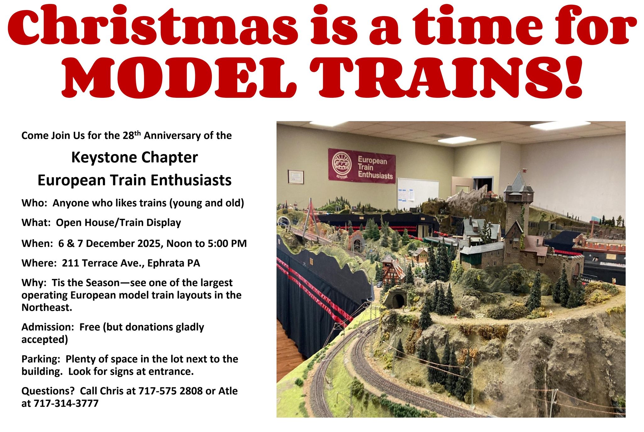 European Train Enthusiasts Keystone Chapter | Ephrata PA
