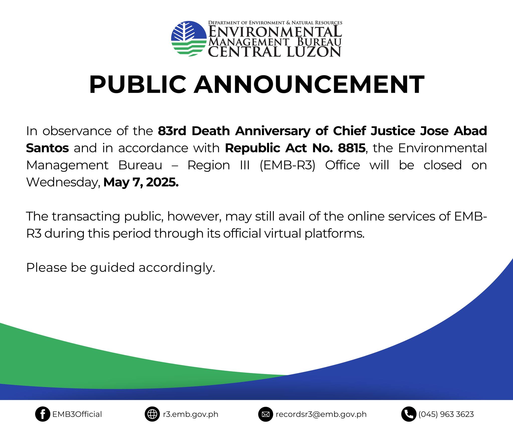 EMB - 📣PUBLIC ANNOUNCEMENT📣 | Facebook