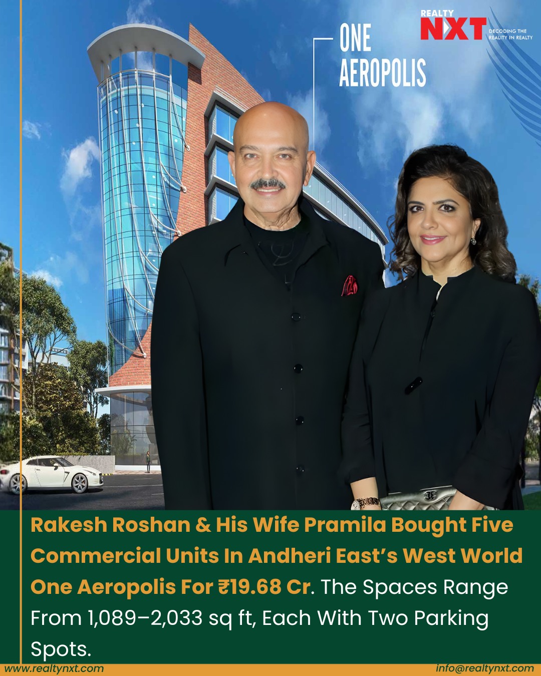 Realty NXT - #News | Actor-filmmaker Rakesh Roshan and his... | Facebook