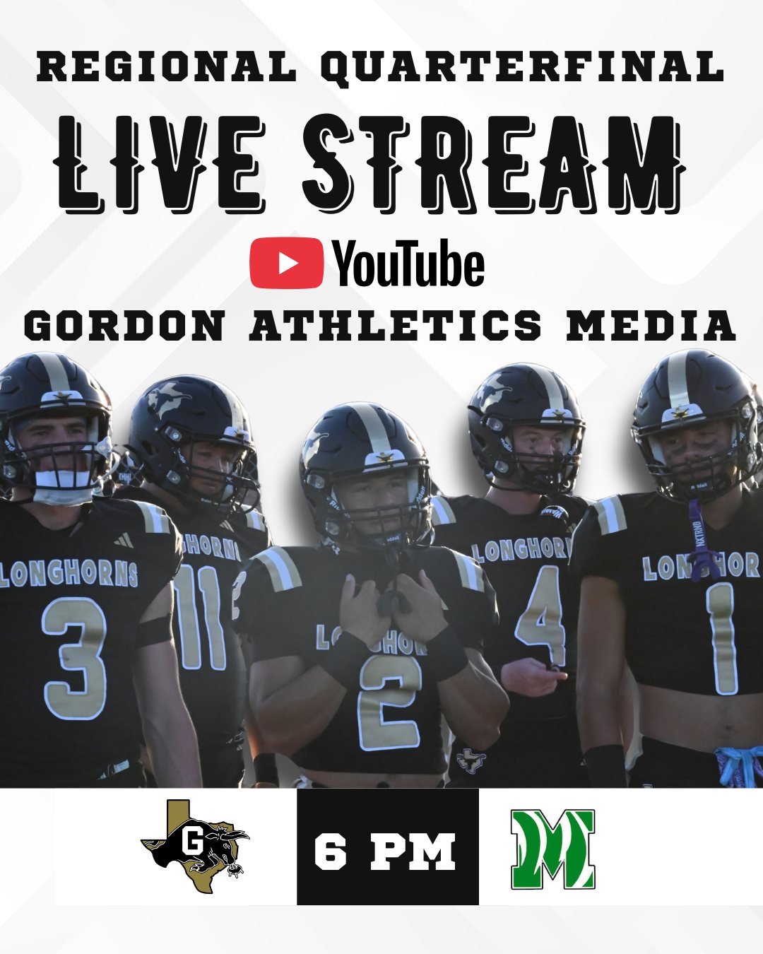 Live Stream Tonight:... - Gordon Longhorn Athletics | Facebook