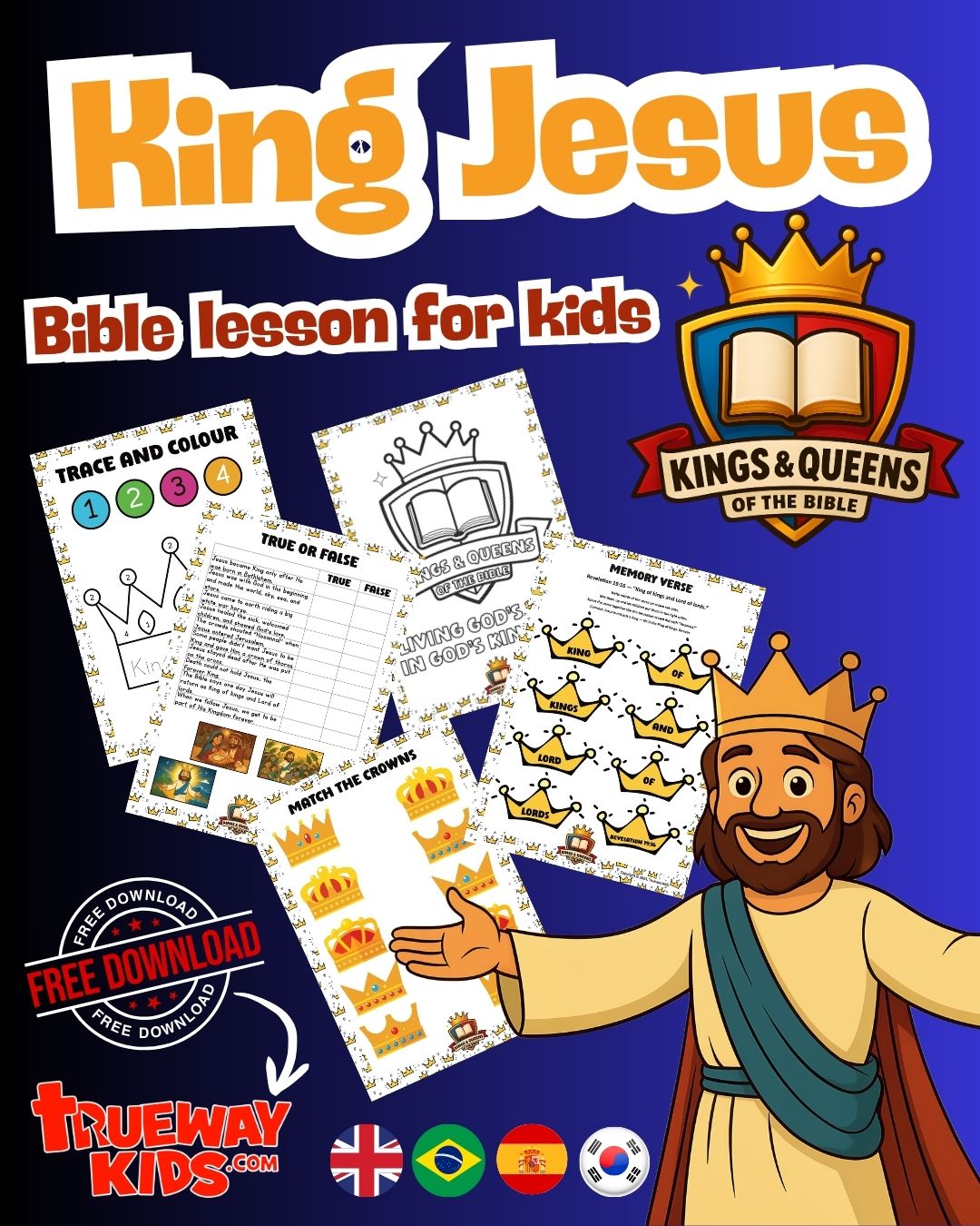 Trueway Kids - 👑 King Jesus — Bible Lesson for Kids! 👑... | Facebook