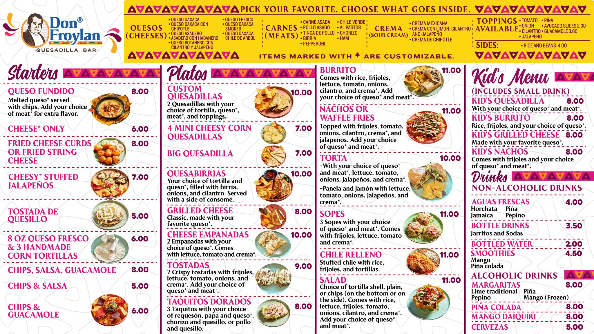 New menu now live at Don Froylan... - Don Froylan Creamery | Facebook