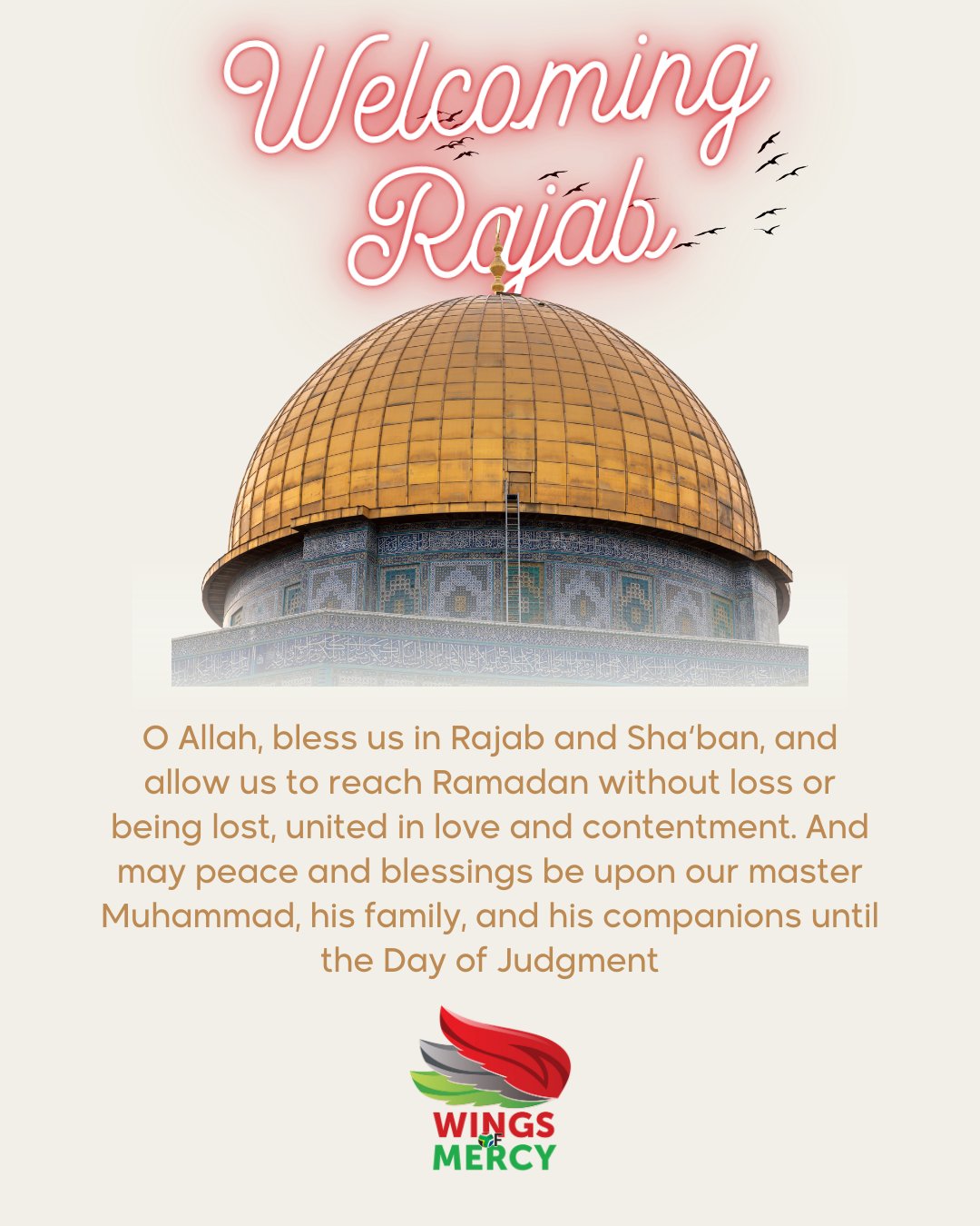 🌙 Welcoming Rajab… The... - Wings Of Mercy - South Africa | Facebook