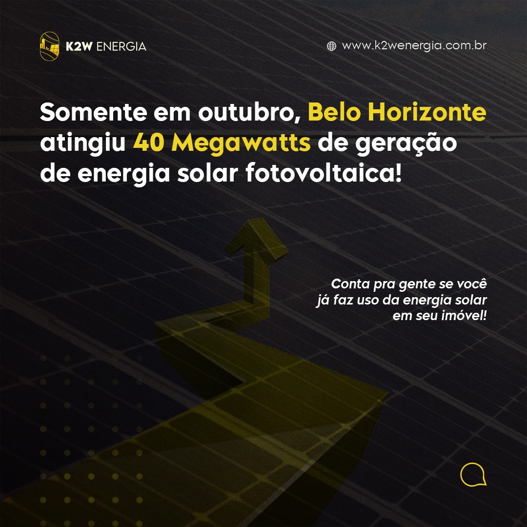 K2W Energia - MG responde por mais de 18% da energia solar...