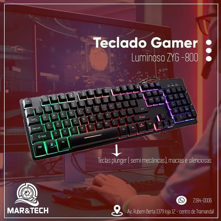 MareTech - 🔸️ Teclado Gamer Led Blacklight Keyboard semi... | Facebook