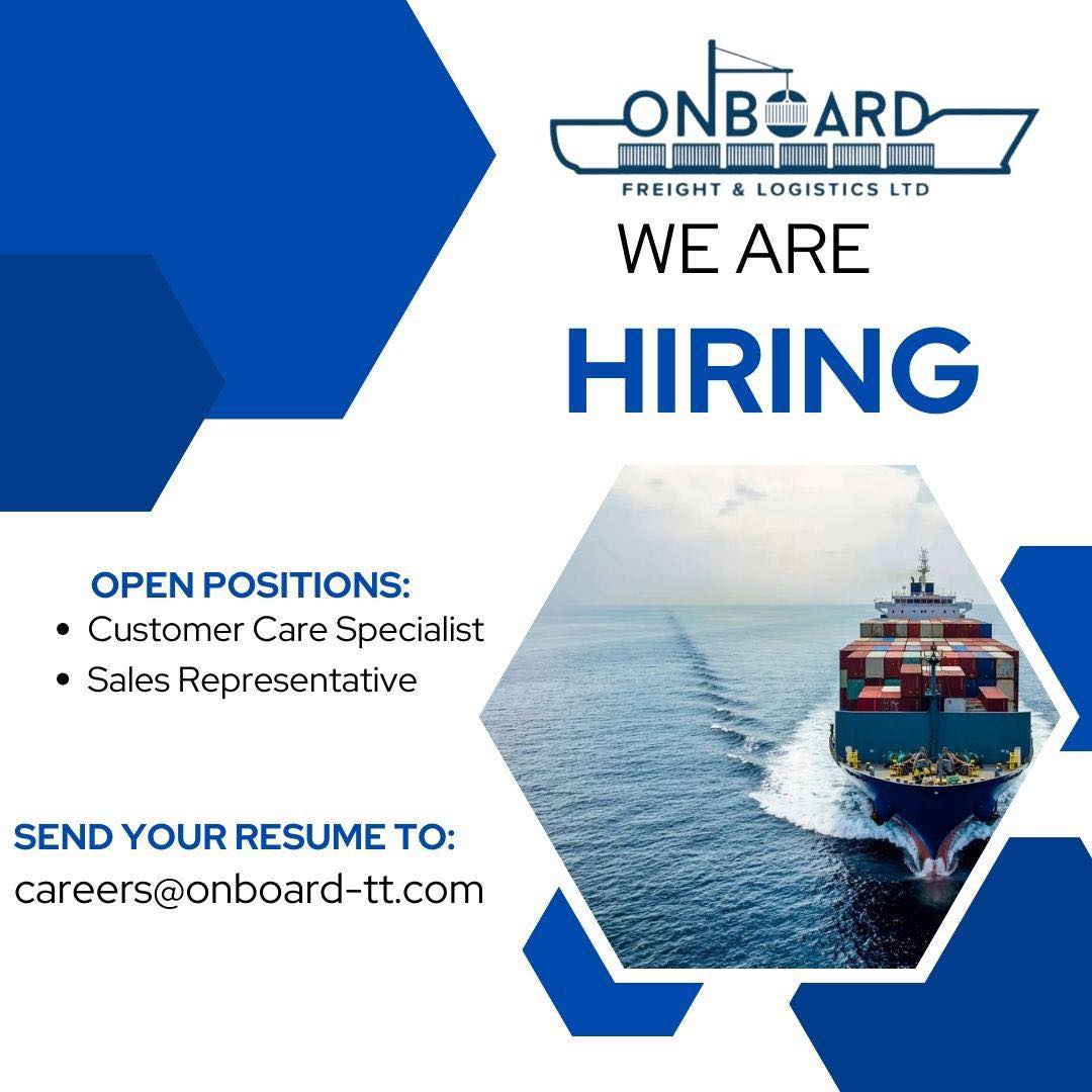 We’re hiring! ⚓️📦 ️... - Onboard Freight and Logistics Ltd | Facebook