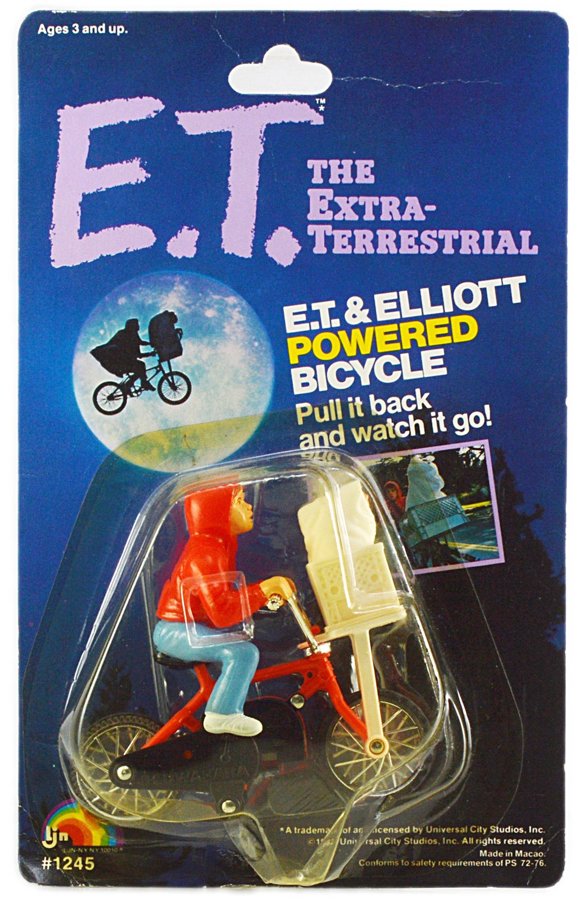 1982 LJN E.T. The Extra-Terrestrial E.T. & Elliot Powered Bicycle.