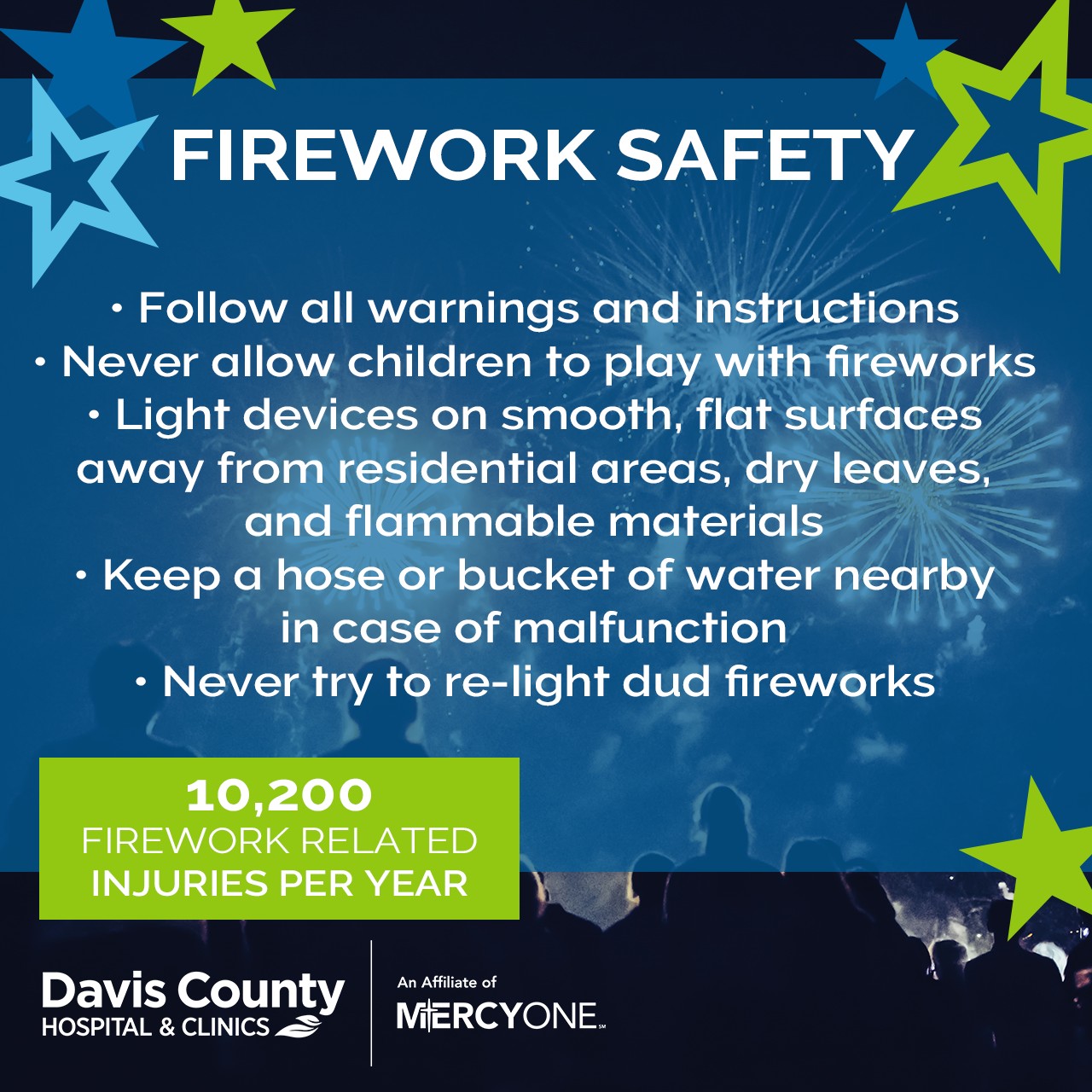 Davis - 🎆 Firework Safety Tips from Davis County Hospital & Clinics 🎇 ...