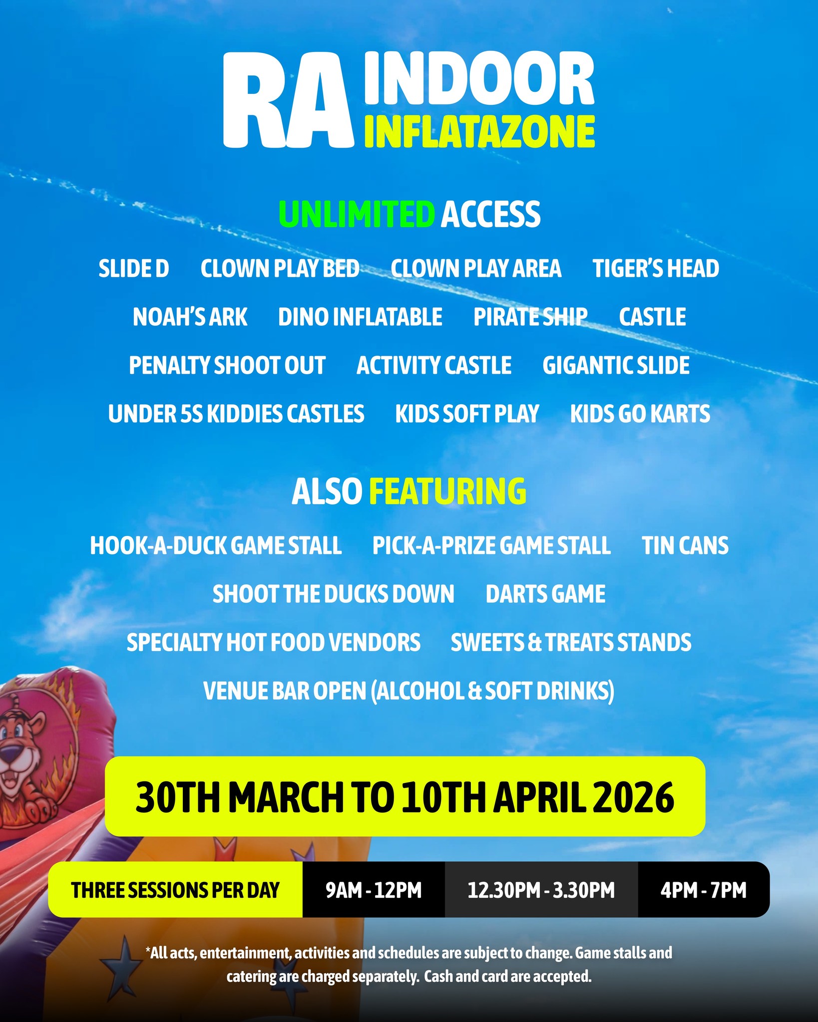 🎉 Get ready for RA Indoor InflataZone... - Potts amusements | Facebook
