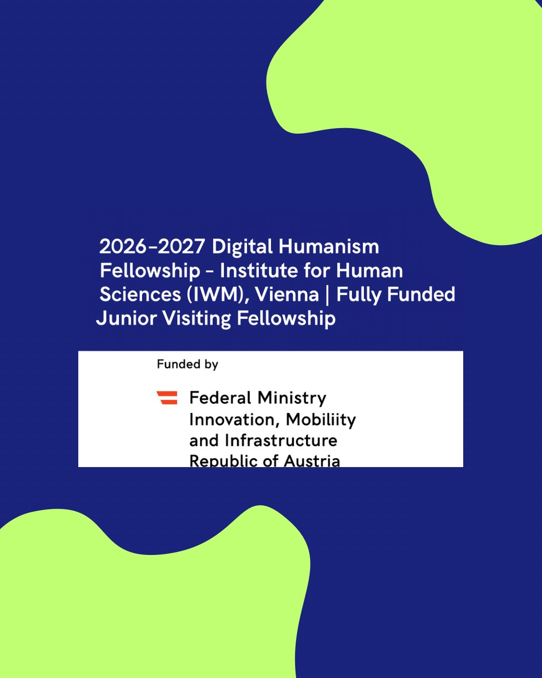 Opportunities - 🌐 Call for Applications: 2026–2027 Digital Humanism ...