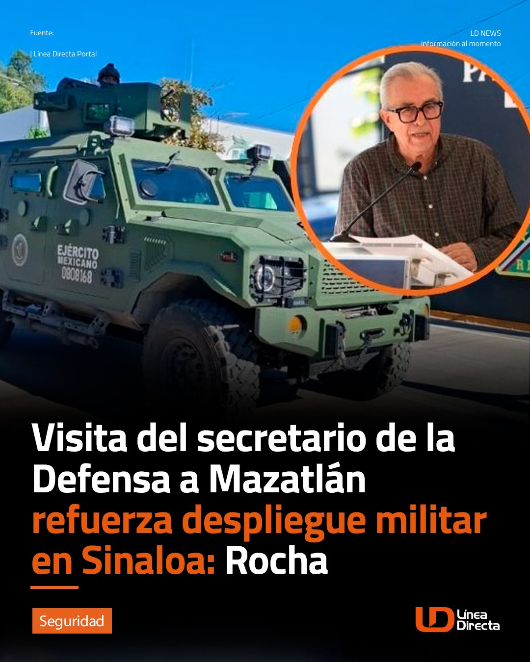 Línea - Visita del secretario de la Defensa 👔🎖️ a #Mazatlán refuerza ...