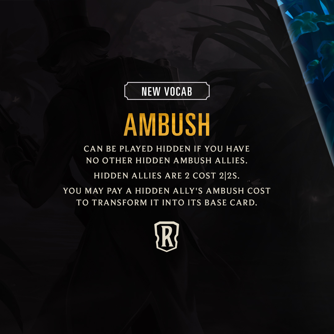 NEW VOCAB: AMBUSH Be careful where... - Legends of Runeterra