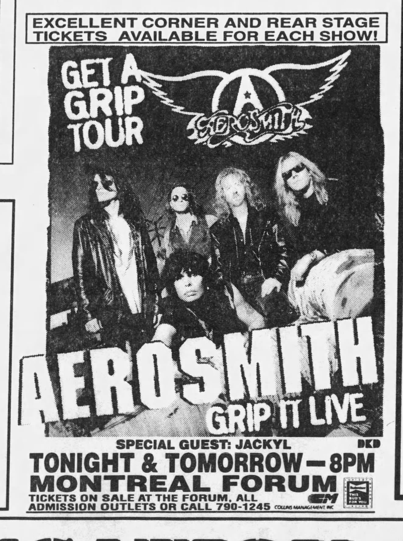 Aerosmith's Get a Grip tour in Montreal 1994
