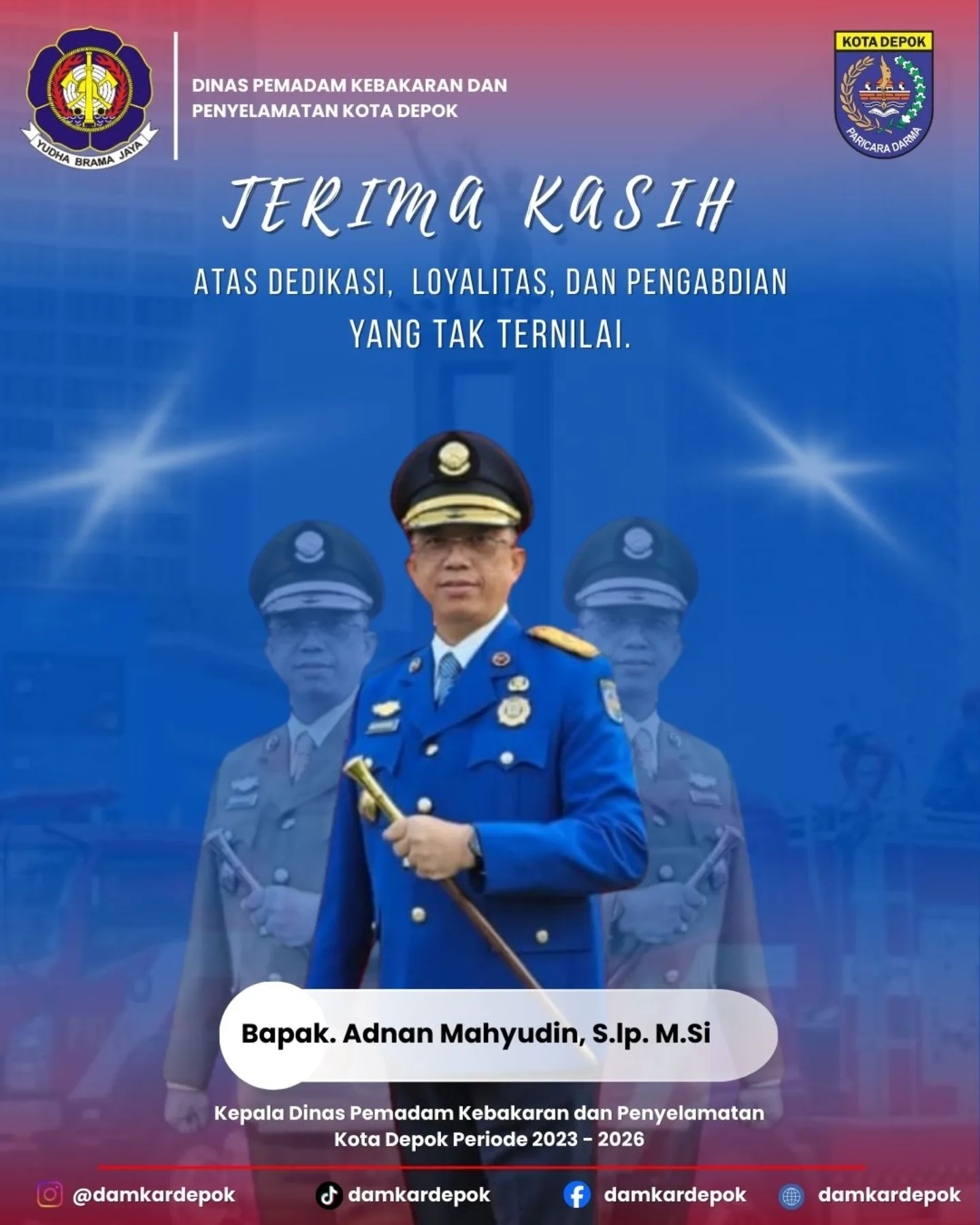 Damkar - Selamat dan sukses atas amanah baru Bapak Adnan Mahyudin, S.Ip ...