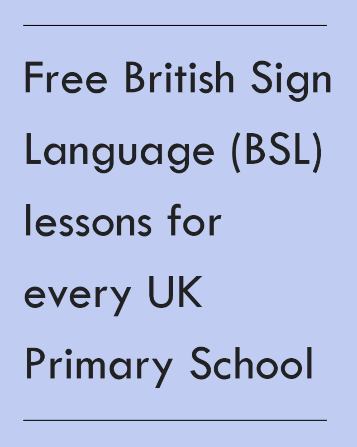 Let's Sign BSL