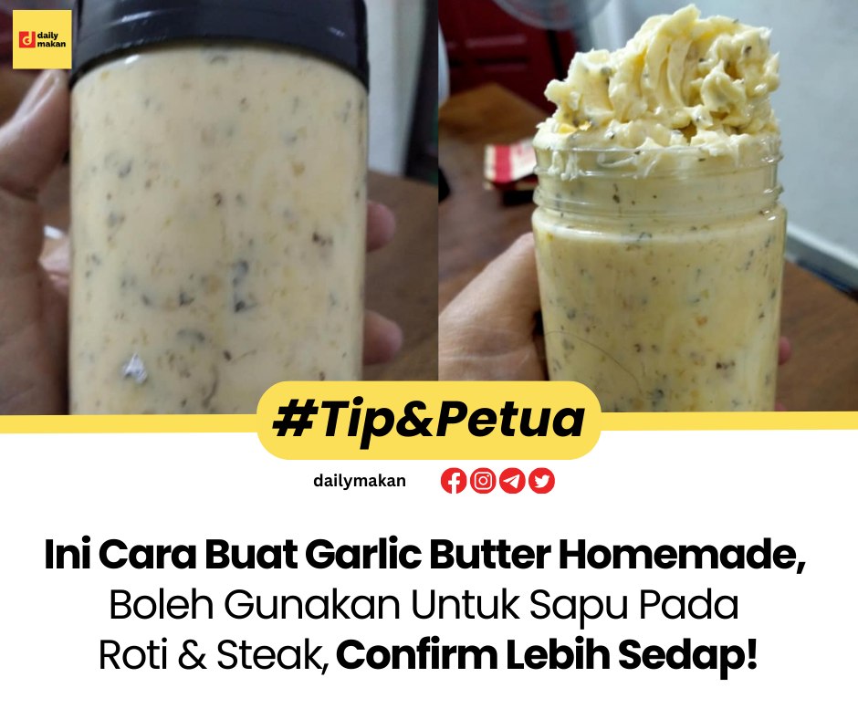 Daily - Ini Cara Buat Garlic Butter, Boleh Gunakan Untuk Sapu Pada Roti ...