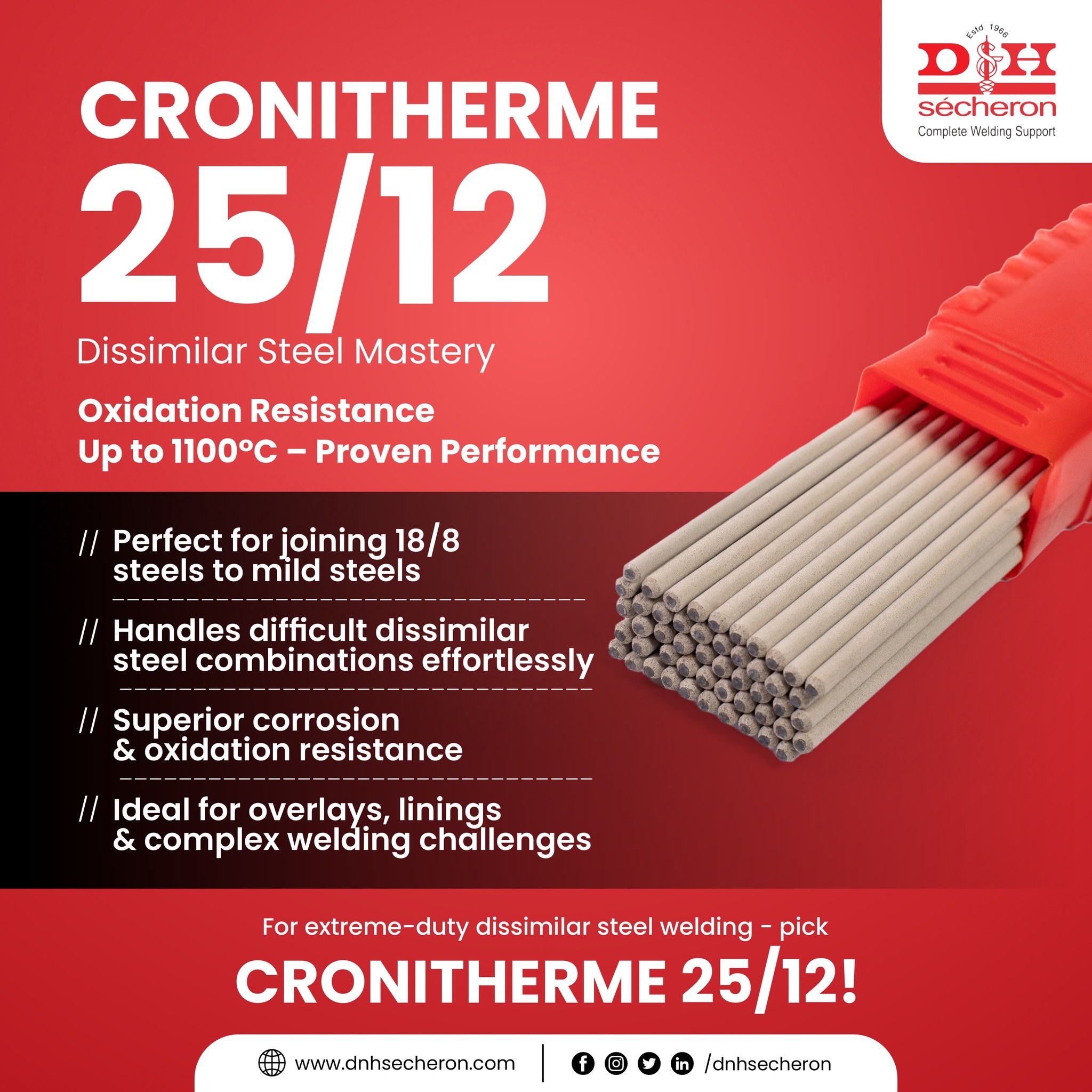 D&H - Master the art of dissimilar steel welding with CRONITHERME 25/12 ...