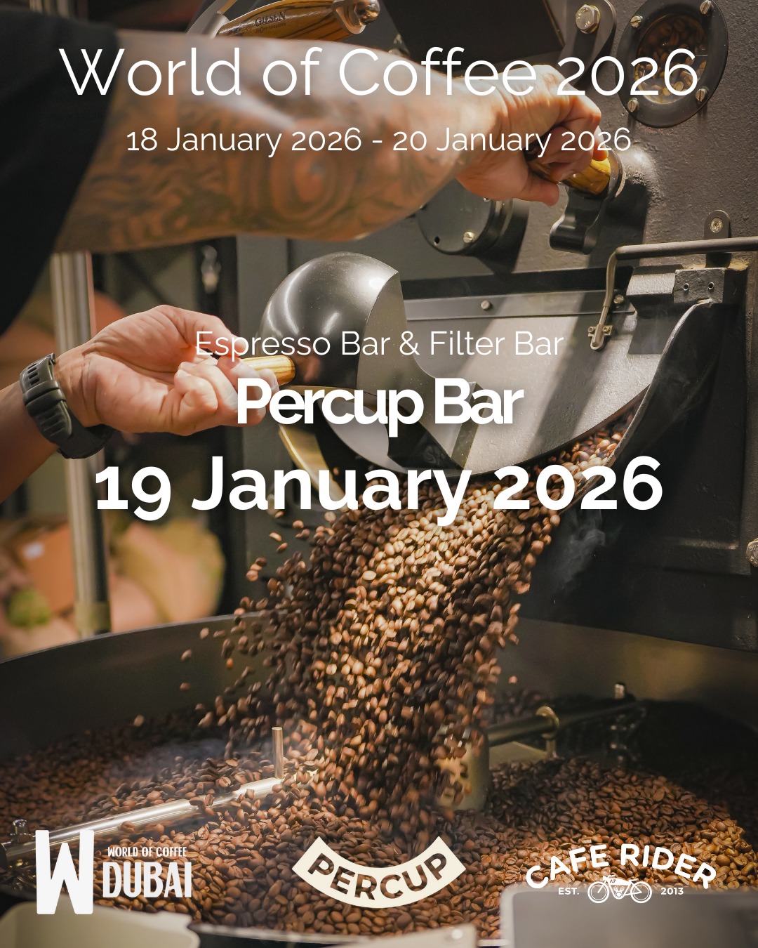 Cafe Rider - World of Coffee Dubai 2026 — we’re ready. ☕🏍️... | Facebook