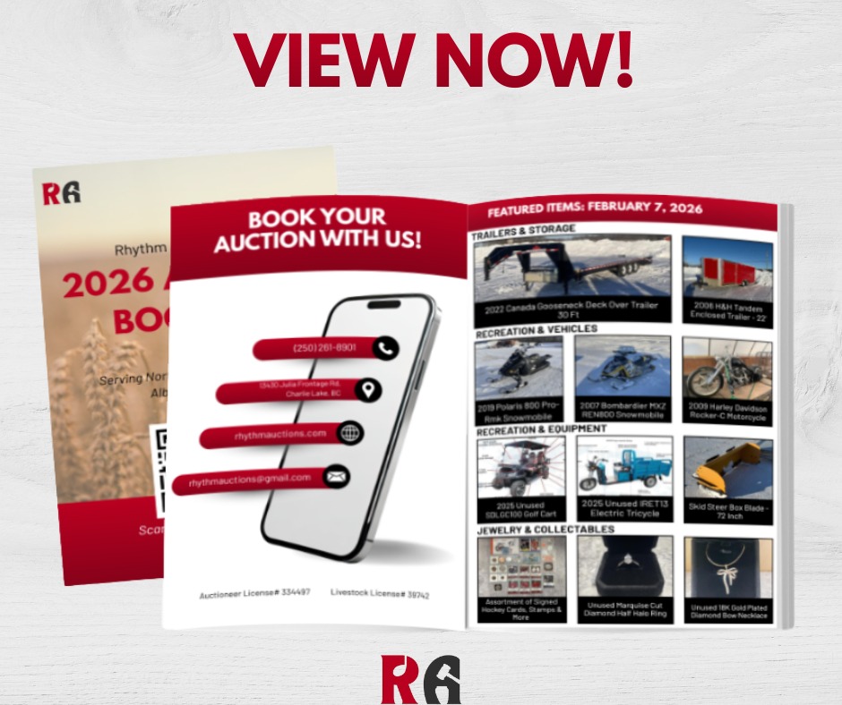 The 2026 Auction Booklet is here!... - Rhythm Auctions Ltd. | Facebook