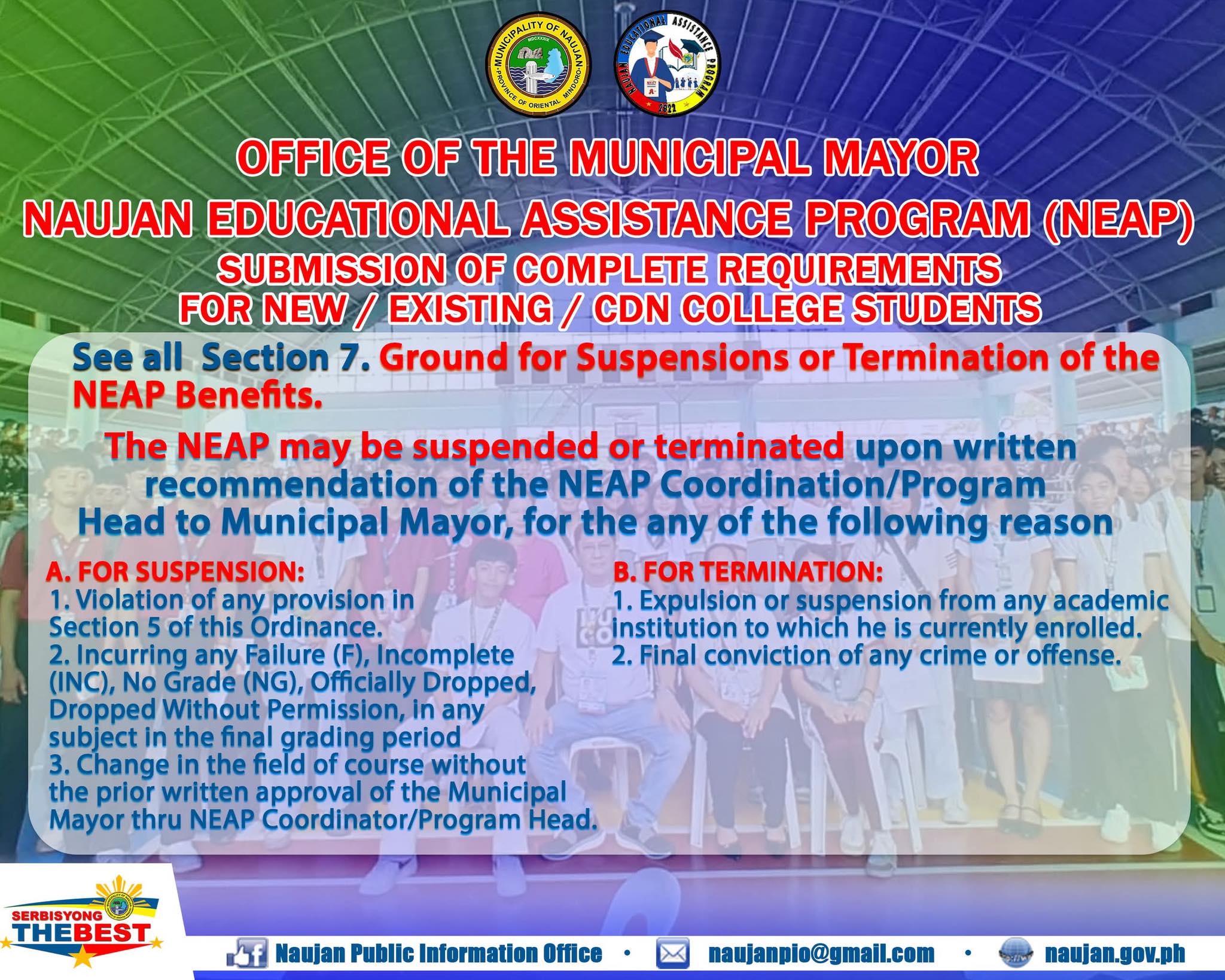 Naujan Educational Assistance Program -NEAP | Naujan