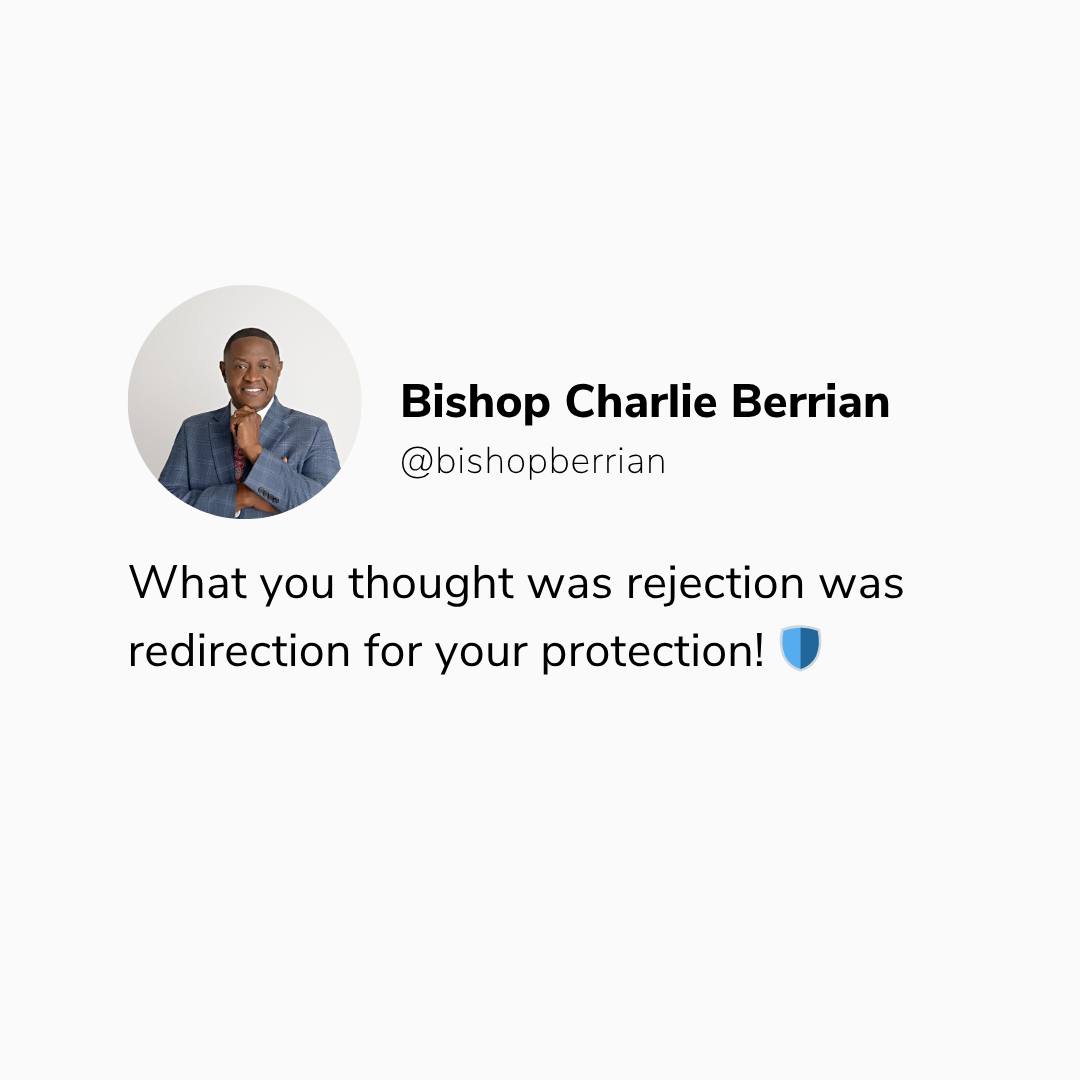 What felt like rejection was... - Prophet Charlie Berrian | Facebook