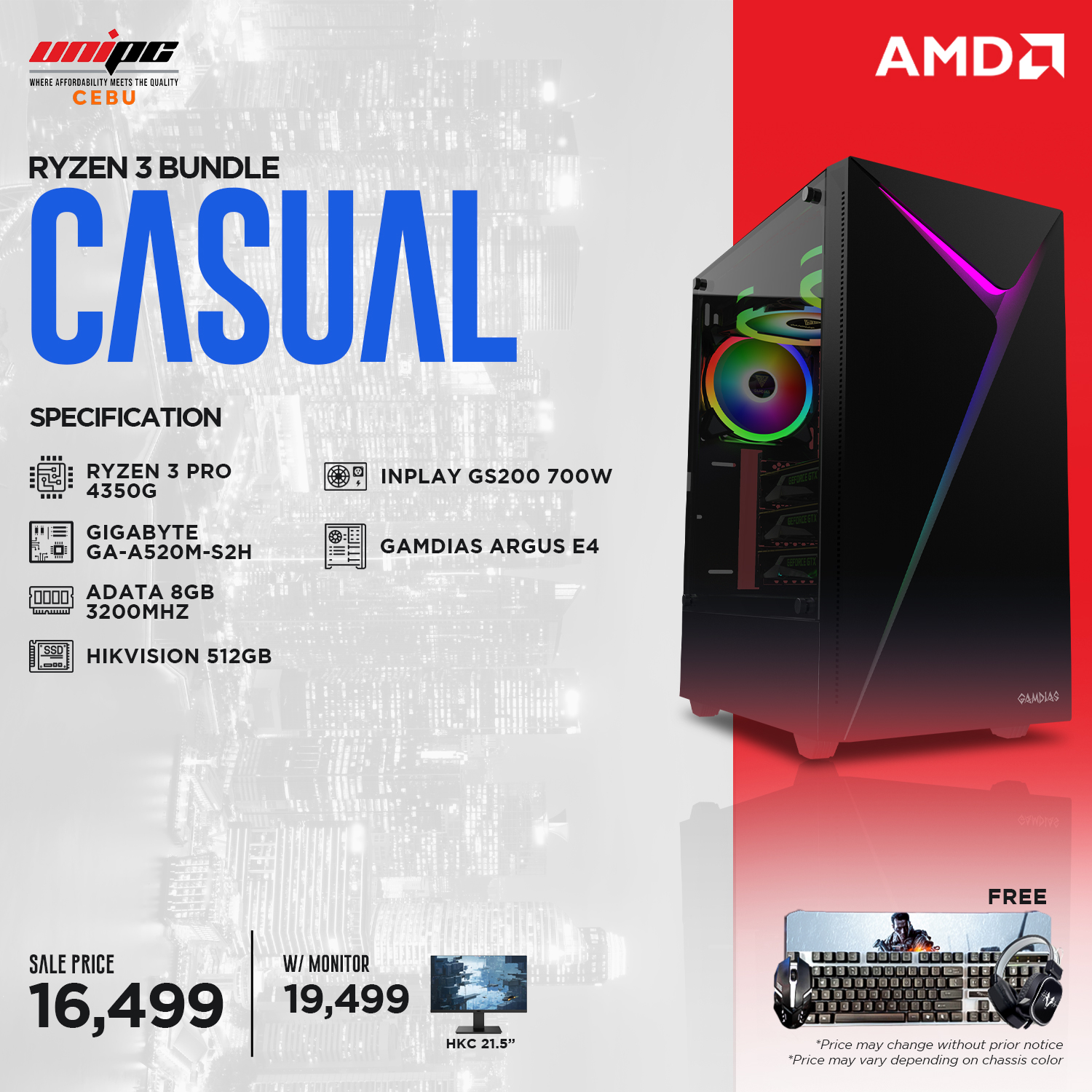 UniPC Cebu - GAMING STREAMING OFFICE SCHOOL Desktop...