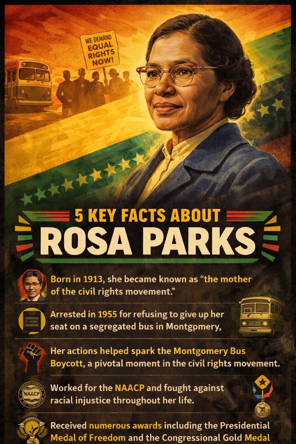 The City, - Rosa Parks didn’t just stay seated — she stood up for ...