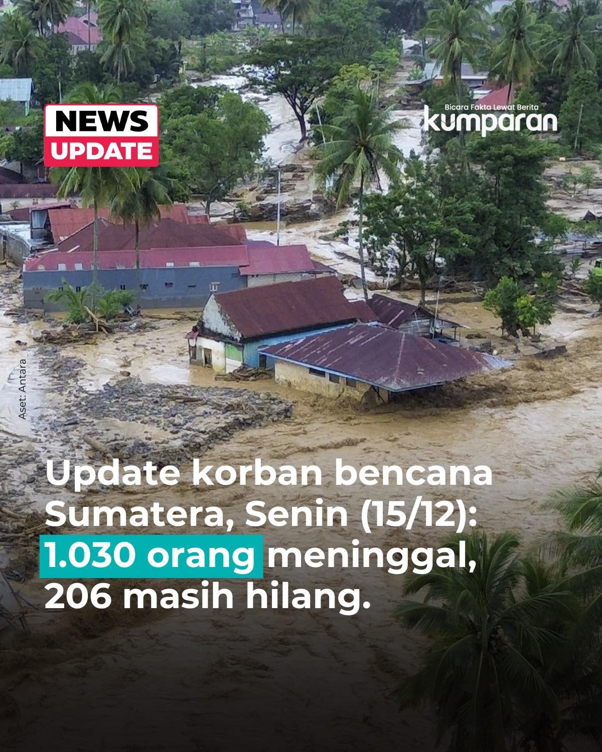 kumparan - Jumlah korban jiwa akibat bencana banjir dan longsor di ...