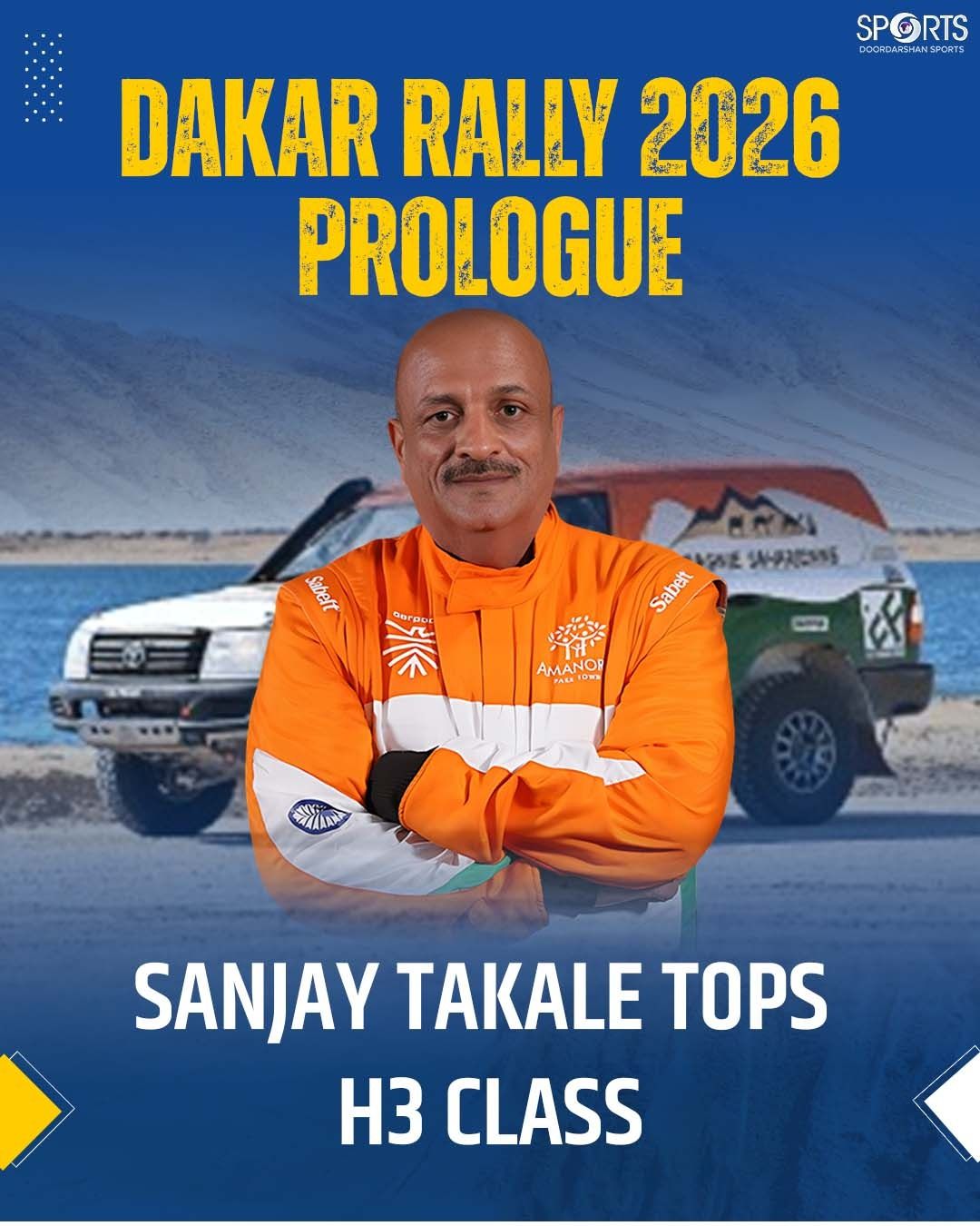 DD - A historic day for India at Dakar Rally 2026! Sanjay Takale ...