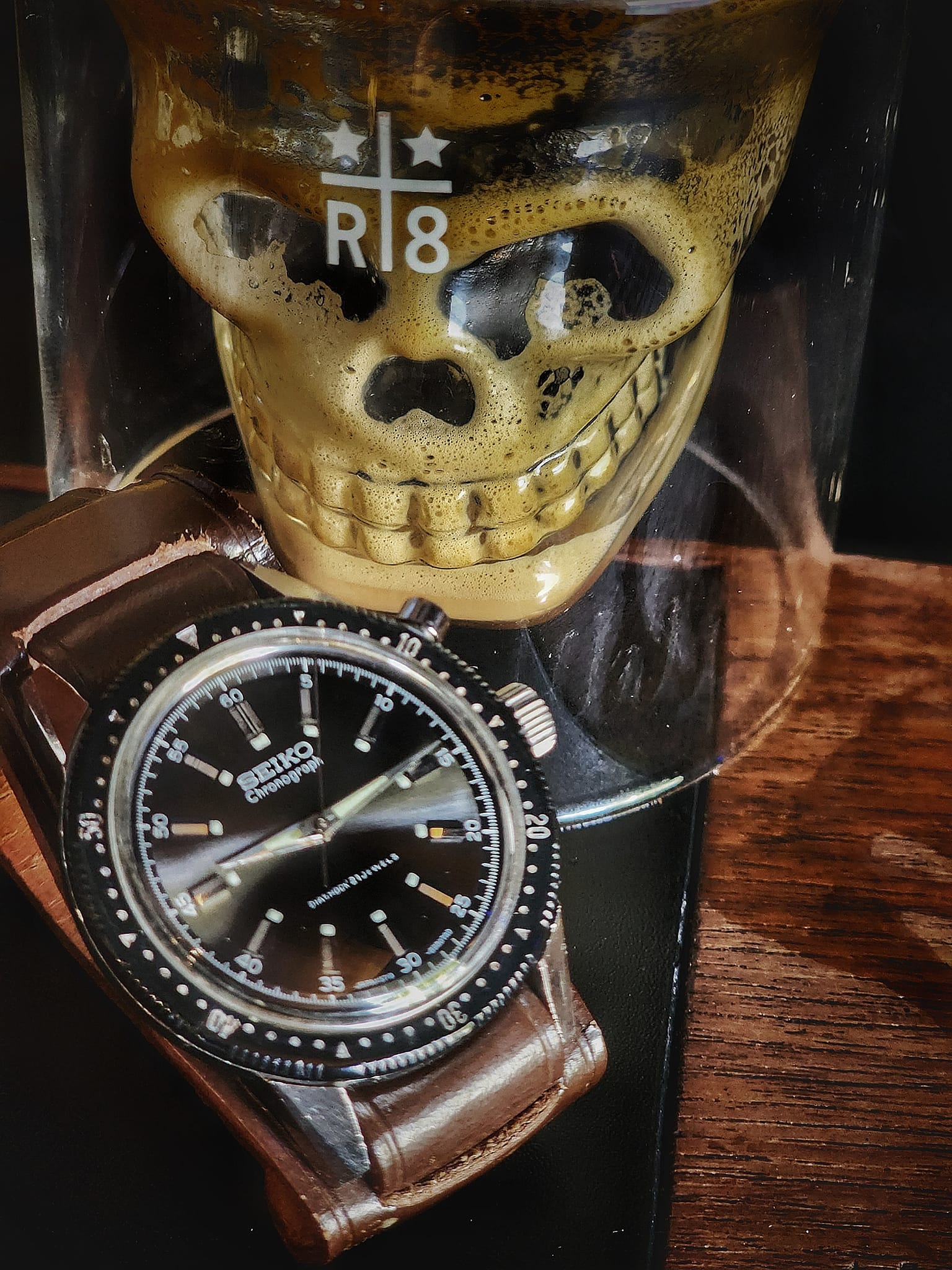 Seiko 45899 Chronograph with Mono-Pusher Details