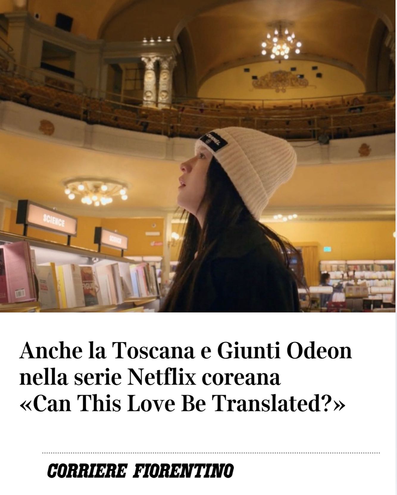 Corriere - C’è anche un po’ di Firenze e di Toscana nella serie Netflix ...