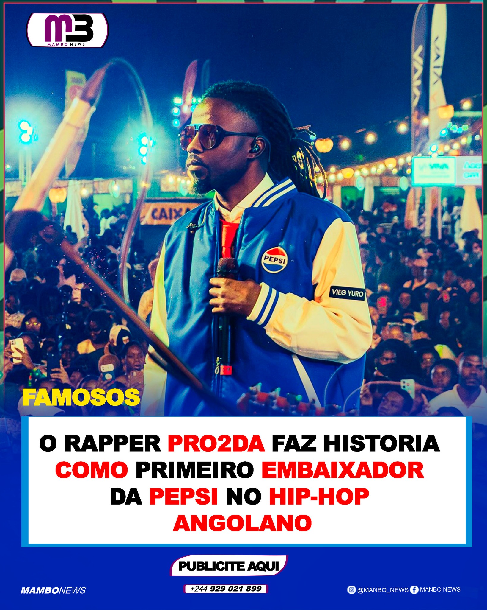 Portal - o rapper pro2da faz historia como primeiro embaixador da pepsi ...